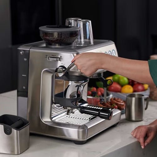Breville - The Barista Express™ Impress (Stainless Steel) BES876, The Impress Puck™ System, Assisted Tamping - Watch&Puck