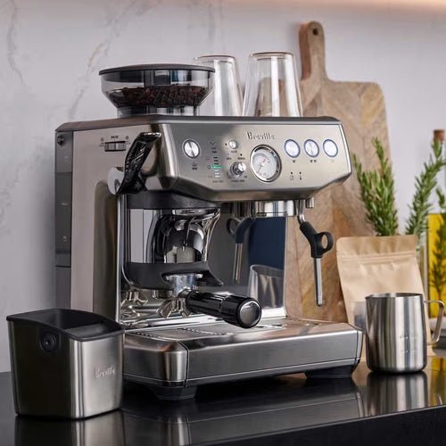 Breville - The Barista Express™ Impress (Stainless Steel) BES876, The Impress Puck™ System, Assisted Tamping - Watch&Puck