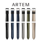 Artem HydroFlex™ Black Hybrid FKM Watch Strap