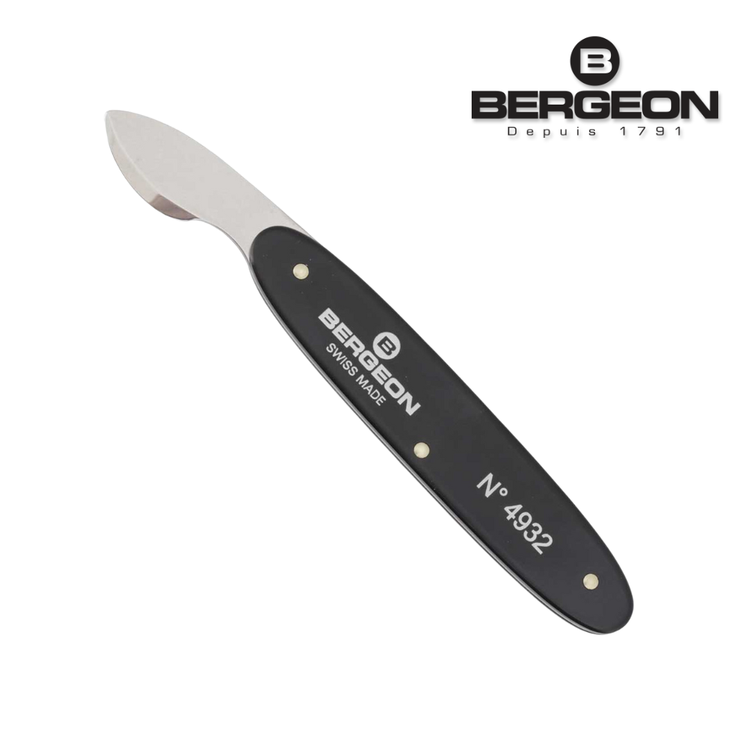 Bergeon 4932 Watch Back Case Opener, Victorinox Stainless Steel Beveled Blade