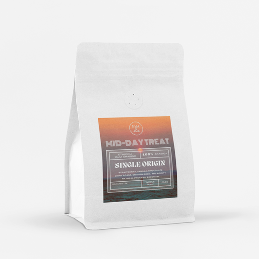 Watch and Puck - Mid-Day Treat Coffee Bean, 250g, Single Origin, 100% Arabica, Ethiopia Guji Shakiso, Whole Beans Only