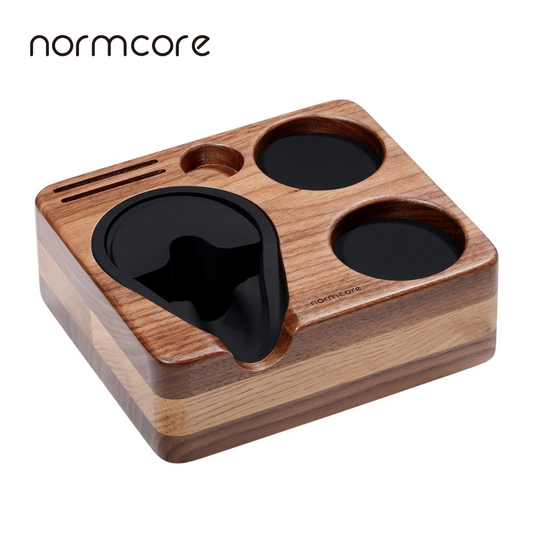 Normcore Wooden Compact Espresso Tamping Station: Durable Coffee Tamper Mat