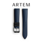 Artem HydroFlex™ Black Hybrid FKM Watch Strap