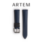 Artem HydroFlex™ Black Hybrid FKM Watch Strap