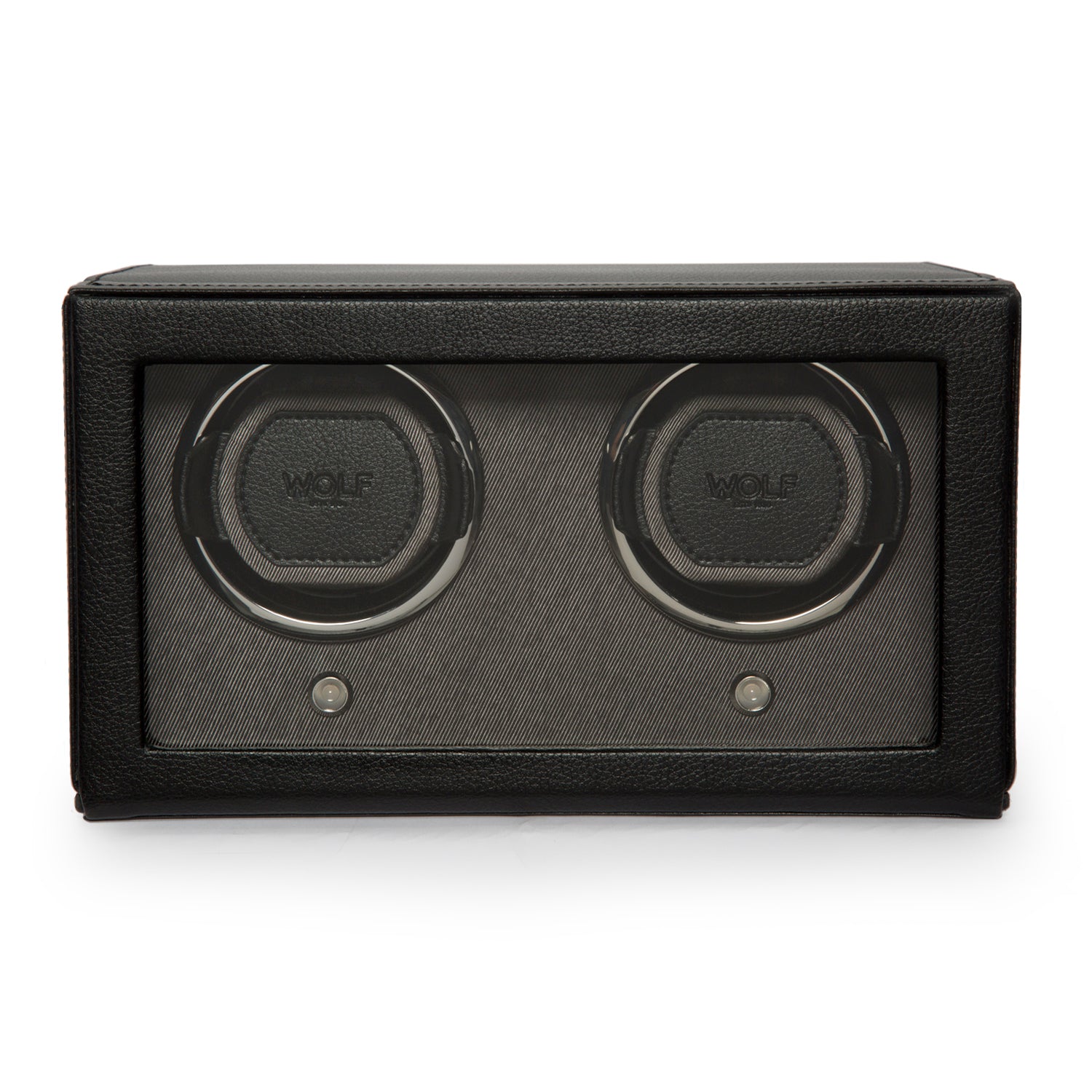 Premium Double Cub Watch Winder with Protective Cover by WOLF 1834