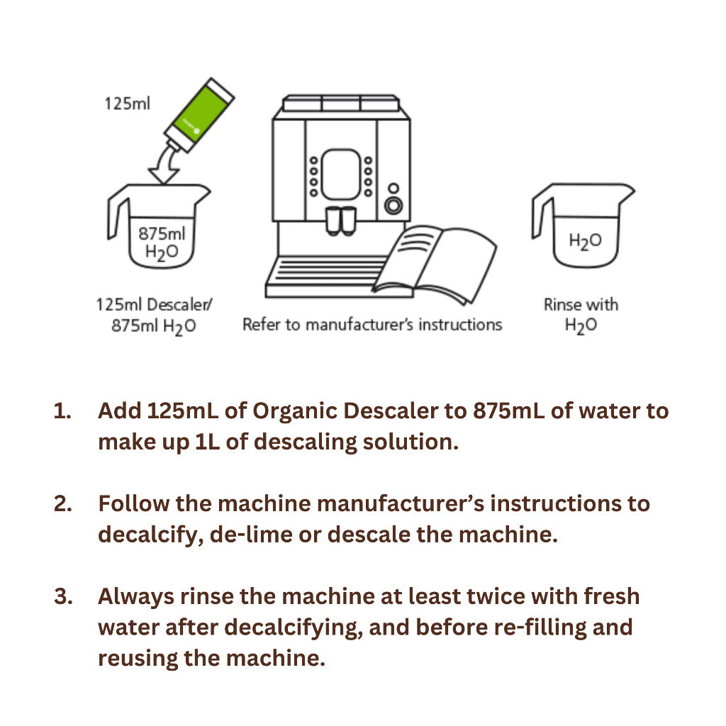 Cafetto Organic Liquid Descaler (250ml)