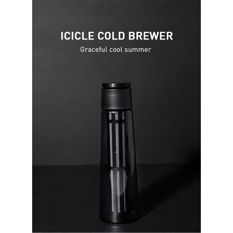 Timemore Icicle Cold Brew Coffee Maker 600ml removable food grade PP filter frosted glass body ice coffee maker