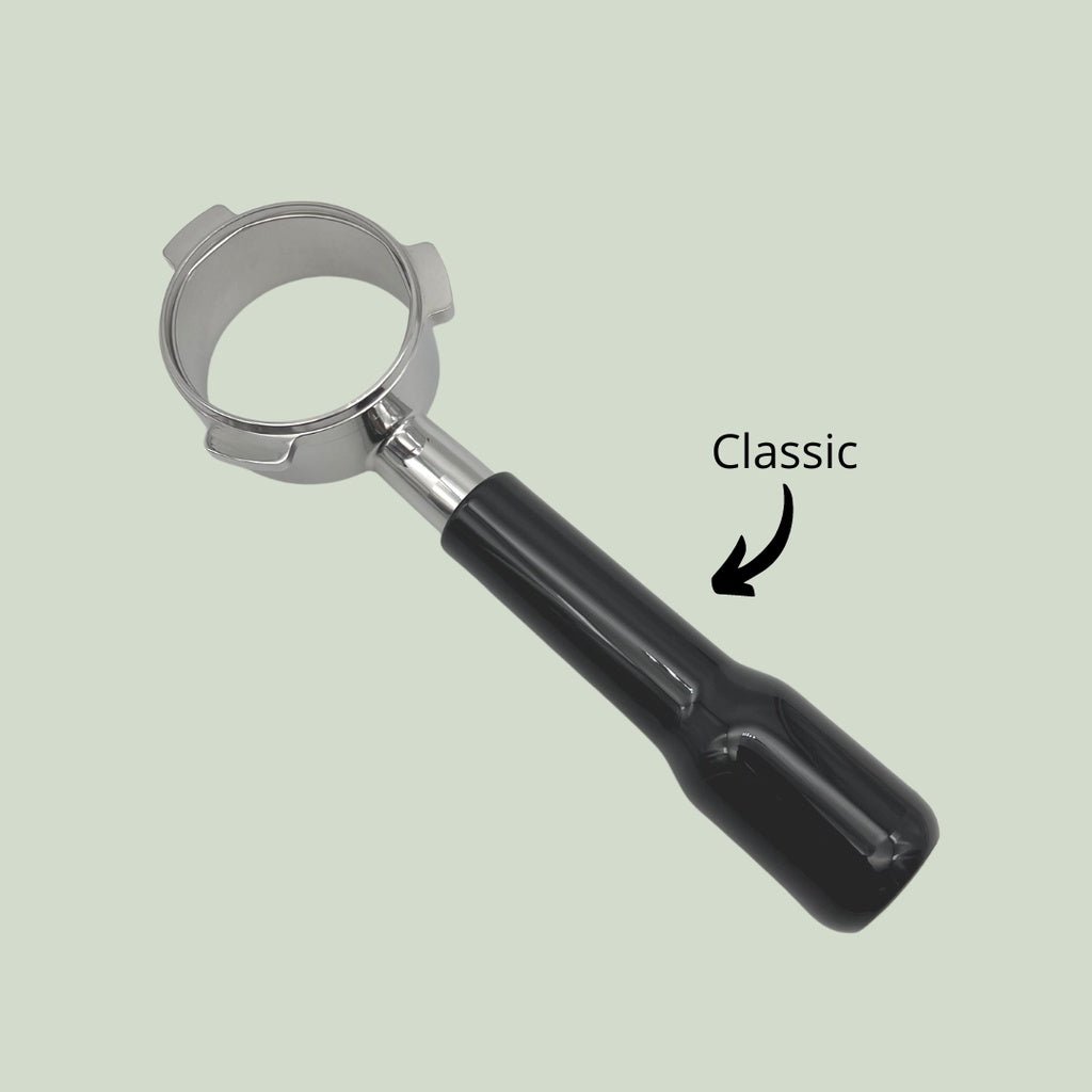 54mm/58mm Bottomless Portafilter Wooden Handle Compatible with Breville Machine Barista Pro Barista Express Oracle - Watch&Puck