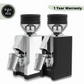 Eureka Mignon Zero Espresso Grinder Black White 16CR, Single Dose Blow Up, 55mm Flat Hardened Steel Burrs, 310 Watt Motor