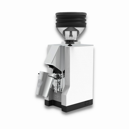 Eureka Mignon Zero Espresso Grinder Black White 16CR, Single Dose Blow Up, 55mm Flat Hardened Steel Burrs, 310 Watt Motor