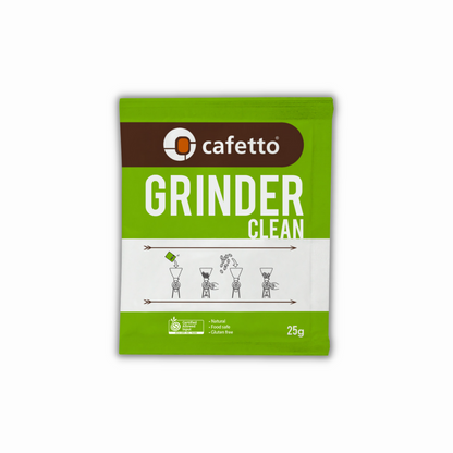 Cafetto Grinder Clean Box Set, 3 Sachet 25g, Improve flavour of coffee, Solution for a Clean and Flawless Grind