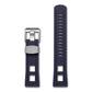 Crafter Blue 22mm Straight End Rubber Strap (CB01), Universal Fit - Watch&Puck