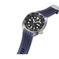 Crafter Blue Curved End Rubber Strap For Seiko Turtle (CB12) - Watch&Puck