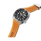 Crafter Blue Curved End Rubber Strap For Seiko Turtle (CB12) - Watch&Puck