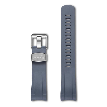 Crafter Blue Curved End Rubber Strap For TUDOR Pelagos (TD02) - Watch&Puck