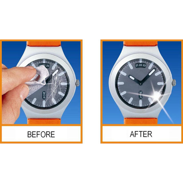 Polywatch Plastic Polish for watches, removes scratches, restore clarity, scratch remover, hesalite polishing