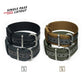 Haveston General Service Nylon Watch Strap, 20mm 22mm, ballistic nylon, bead blasted Zulu steel buckle, signature keeper