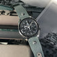 Haveston AAF Series Canvas Watch Strap, 20mm, woven nylon, engraved rivet, quick detach springbars, and soft underliner