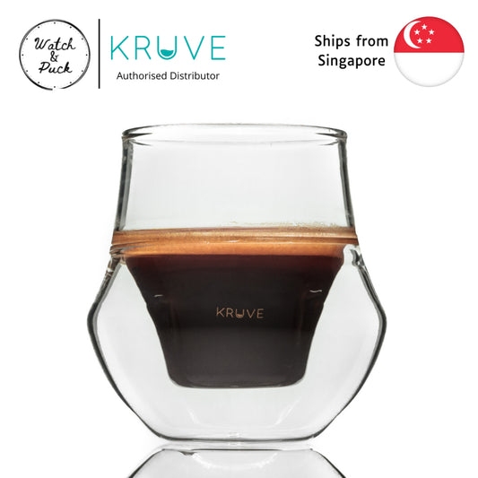 Kruve PROPEL Espresso Glass Set, 75ml, Double-walled Construction, Circulate Rich Aroma, Hand-blown Borosilicate Glass