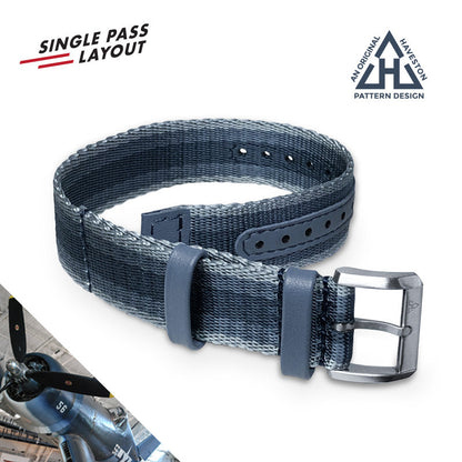 Haveston Service Series Nylon Watch Strap, 20mm, 22mm, A2 enhanced version, Heavy Weave Polyamide