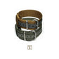 Haveston General Service Nylon Watch Strap, 20mm 22mm, ballistic nylon, bead blasted Zulu steel buckle, signature keeper