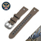 Haveston AAF Series Canvas Watch Strap, 20mm, woven nylon, engraved rivet, quick detach springbars, and soft underliner