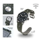 Haveston AAF Series Canvas Watch Strap, 20mm, woven nylon, engraved rivet, quick detach springbars, and soft underliner