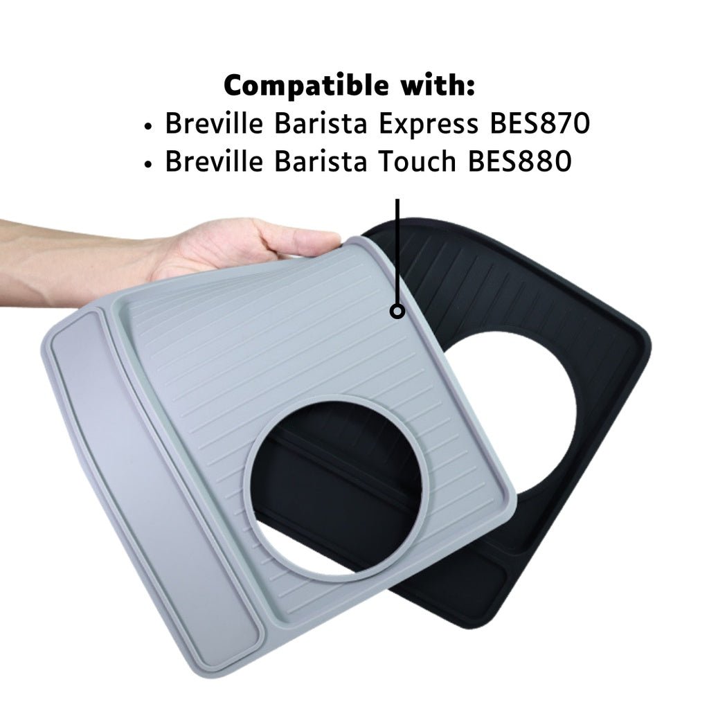 Silicone Mat for Breville Barista Express BES870, Barista Touch BES880, Waterproof, Easy to clean - Watch&Puck