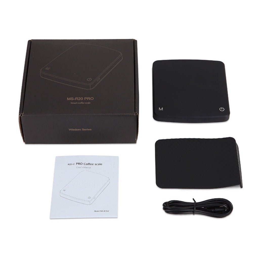 Slim and Small Weighing Scale for Espresso Machine, fits under most esprosso machin, high accuracy, 2KG/0.1g - Watch&Puck
