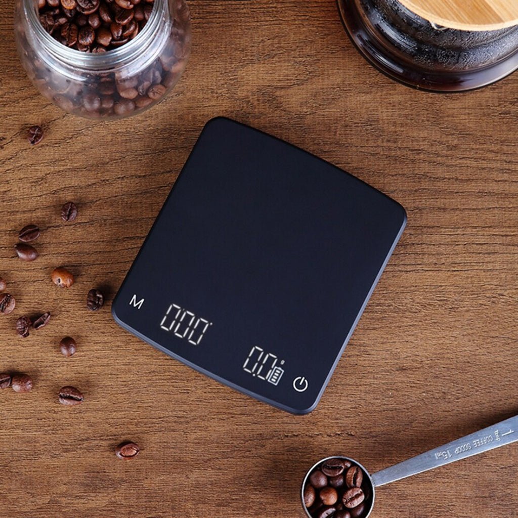 Slim and Small Weighing Scale for Espresso Machine, fits under most esprosso machin, high accuracy, 2KG/0.1g - Watch&Puck